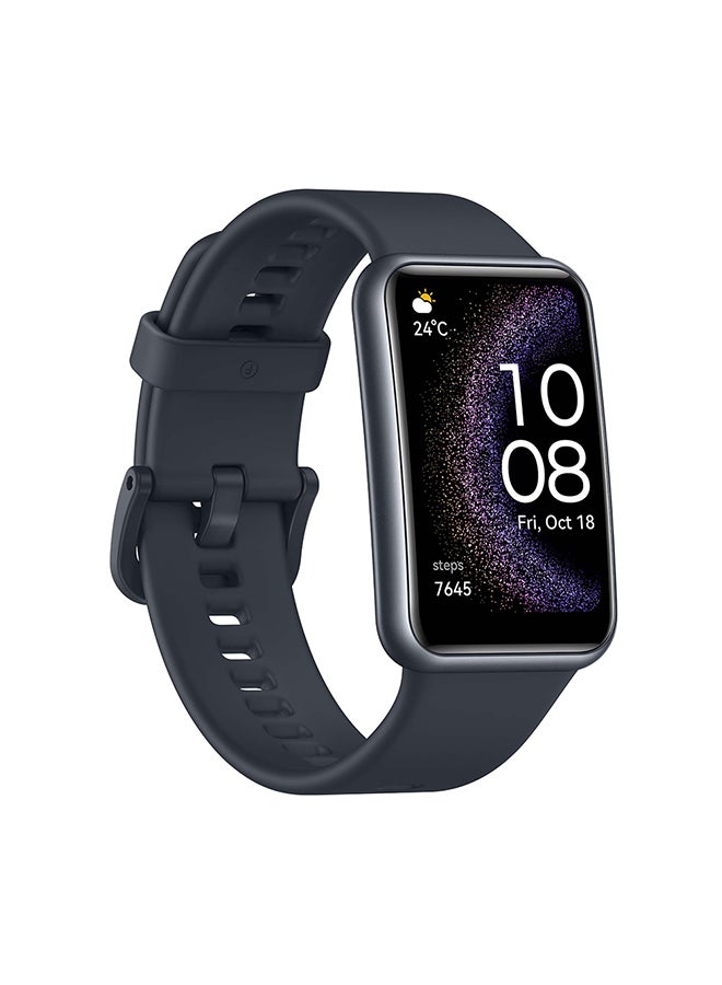 HUAWEI - WATCH FIT Special Edition Smart Watch, 1.64-inch HD AMOLED Display, Built-in GPS, Scientific Sleep Tracking, Quick Replies for Third-Party Apps, Compatible with Android & iOS Devices, Starry Black - Image 1