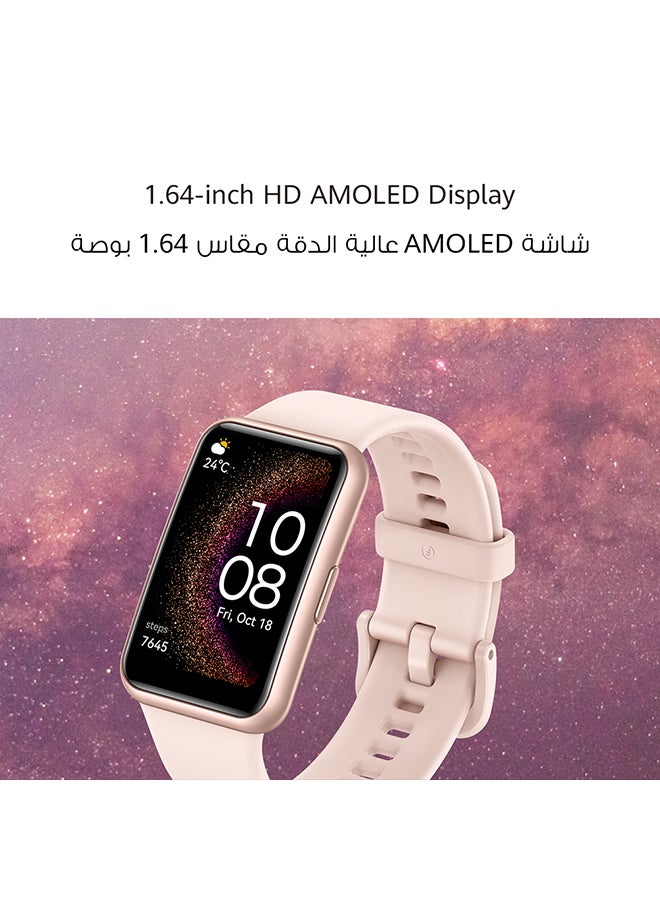 HUAWEI - WATCH FIT Special Edition Smart Watch, 1.64-inch HD AMOLED Display, Built-in GPS, Scientific Sleep Tracking, Quick Replies for Third-Party Apps, Compatible with Android & iOS Devices, Starry Black - Image 1
