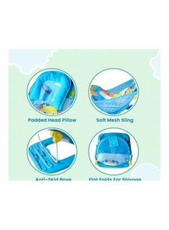 Mastela Mothers Touch Deluxe Non-Slip Secure Foldable Colourful Infant Bather  - Image 5