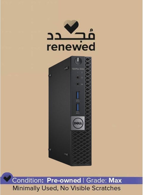 Renewed - Optiplex 3040 Micro Form Factor MFF Tiny Mini Desktop,i5-6500T/8 GB/256GB SSD/Windows 10 Pro Black