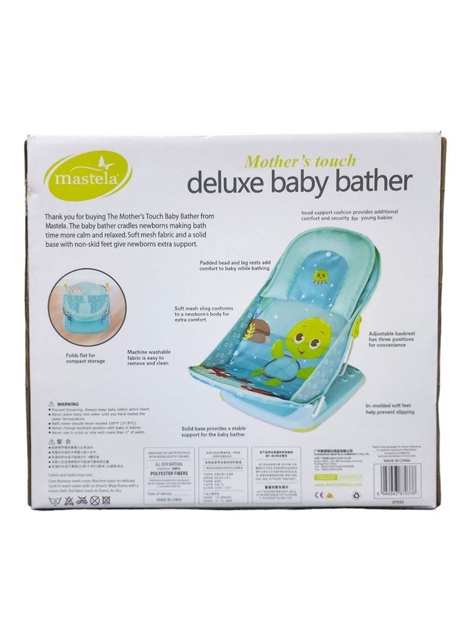 Mothers Touch Deluxe Non-Slip Secure Foldable Colourful Infant Bather