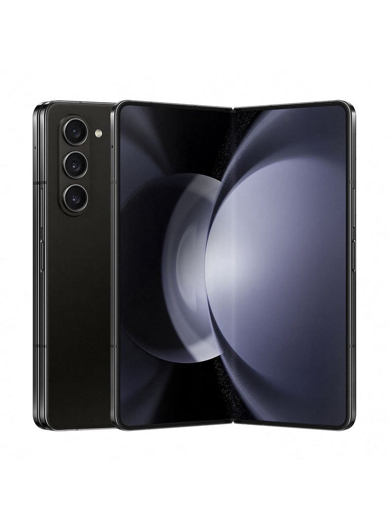 سامسونج هاتف Galaxy Z Fold 5 ثنائي الشريحة بلون أسود فانتوم وذاكرة وصول عشوائي (RAM) سعة 12 جيجابايت وذاكرة تخزين داخلية 256 جيجابايت ويدعم تقنية 5G - الإصدار العالمي  - Image 1