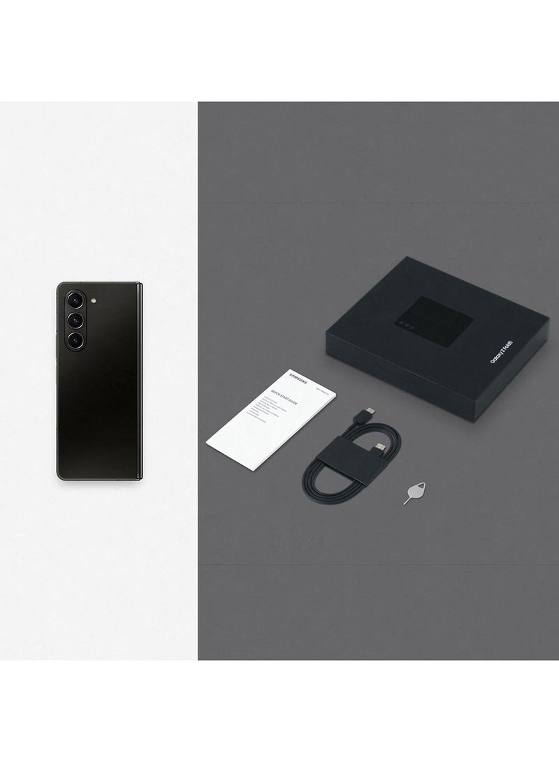 Samsung - Galaxy Z Fold 5 Dual SIM Phantom Black 12GB RAM 512GB 5G - International Version - Image 1
