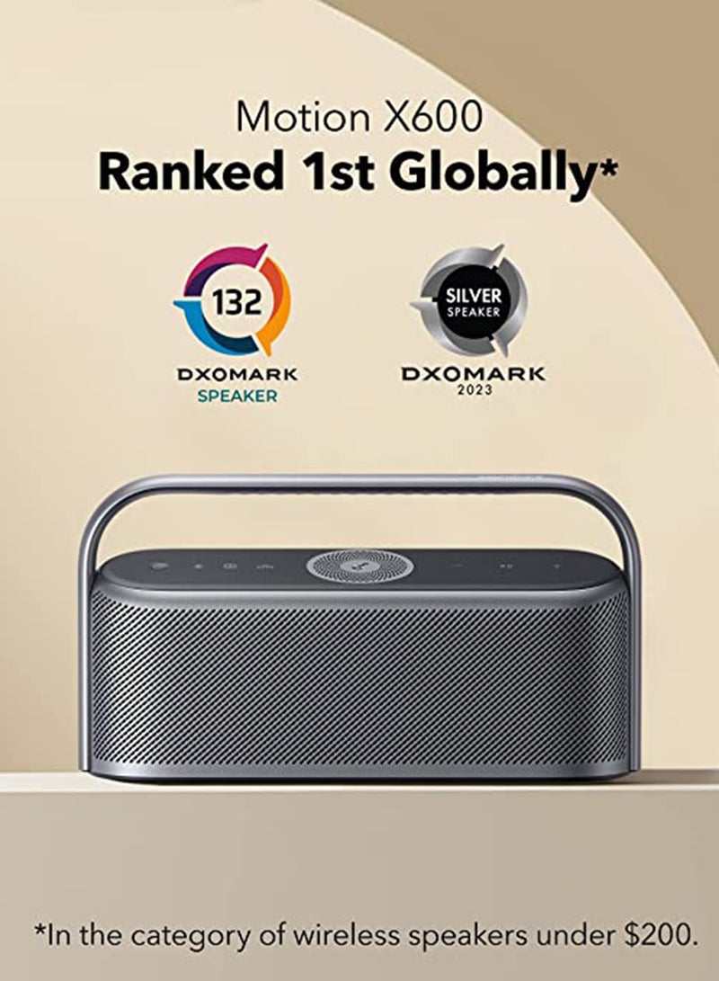 Soundcore - Motion X600 Portable Bluetooth Speaker With Wireless Hi-Res Spatial Audio, 50W Sound, IPX7 Waterproof, 12H Long Playtime, Pro EQ, Built-In Handle, Aux-In Black - Image 1