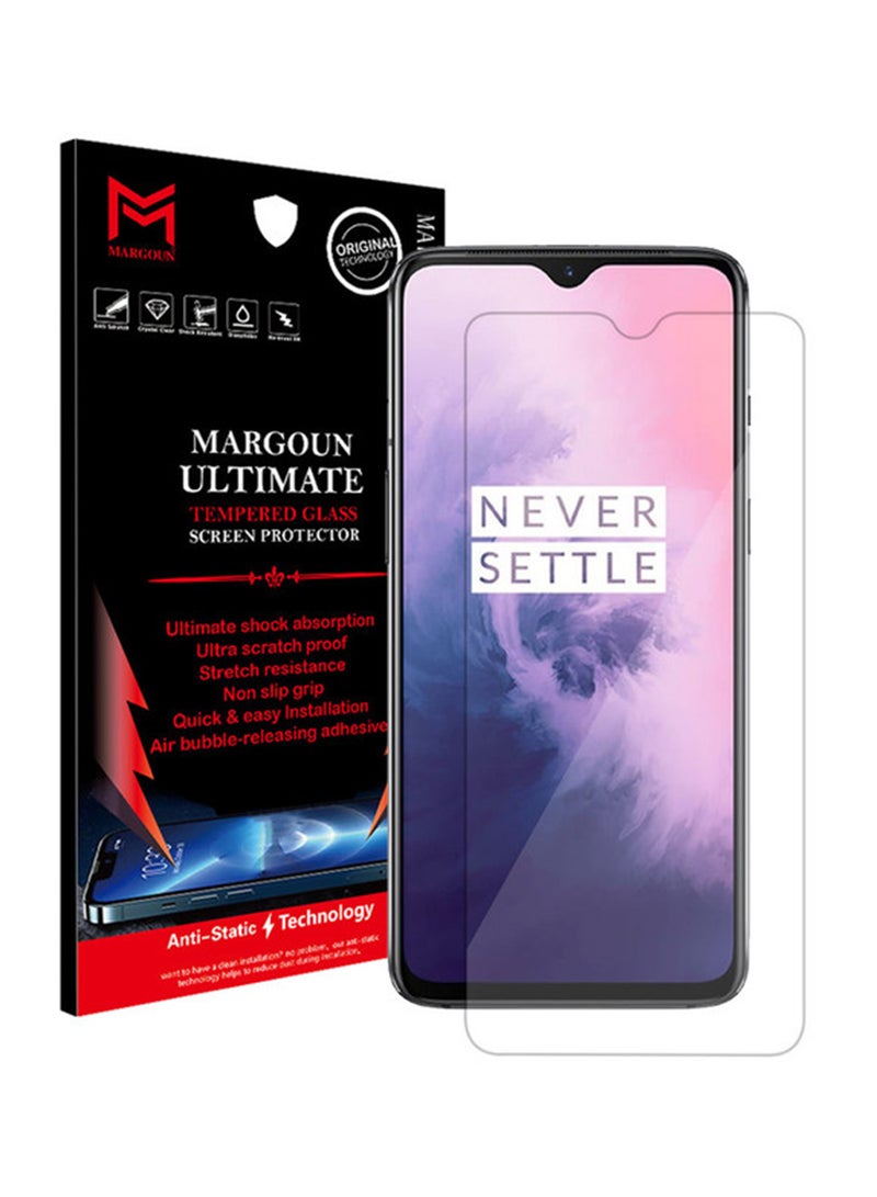 MARGOUN Tempered Glass Screen Guard For OnePlus 7 Clear - Image 1