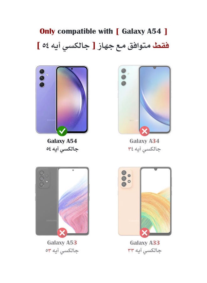 Galaxy A54 Case, TPU And PC Cover, Fusion Design Matte Clear Matte Clear