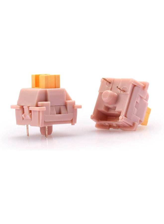 REDRAGON - Redragon A113 Bullet-QT Soft Tactile Mechanical Switch, 3-Pin Plate Mounted Cherry MX Quiet Equivalent, Hot-Swappable DIY Keyboard Switch Mod, 50 Million Click(24 pcs Switches, Keycap + Switch Puller) - Image 1
