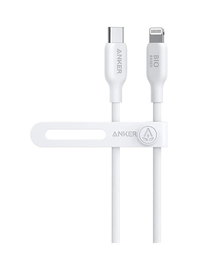 Anker PD To Lightning Cable For Apple Devices, iPhones, iPads, 0.9 Meters, 542 USB-C To Lightning Cable White  - Image 1