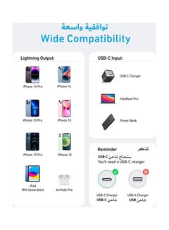 Anker PD To Lightning Cable For Apple Devices, iPhones, iPads, 1.8 Meters, 322 USB-C To Lightning Cable White  - Image 5