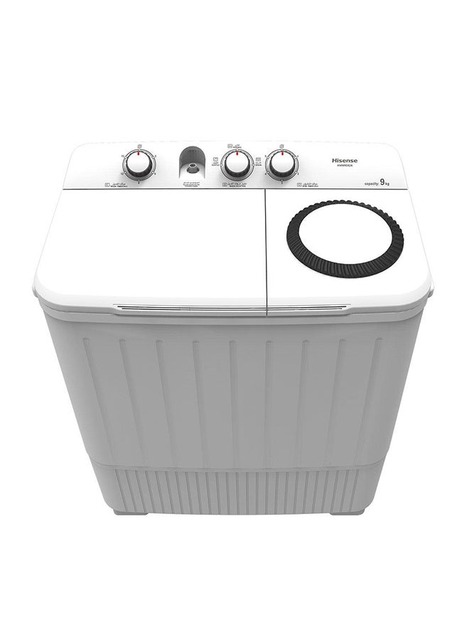 Hisense - Twin Tub Washing Machine With Air Intake Spin Cover WSBE901 White - Image 1