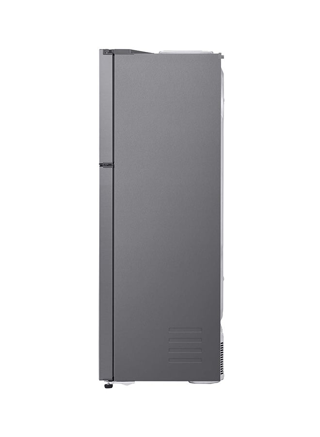 LG - Double Door Refrigerator 14.8Cu.ft, Freezer 6.1Cu.ft, ThinQ (wifi) 592 L LT22HBHSIN Platinum Silver - Image 1