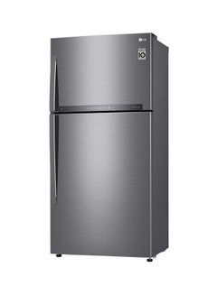 LG Double Door Refrigerator 13.3Cu.ft, Freezer 4.6Cu.ft, 592 L, ThinQ (wifi) LT19HBHSIN Platinum Silver  - Image 3