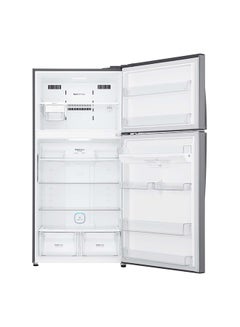 LG Double Door Refrigerator 13.3Cu.ft, Freezer 4.6Cu.ft, 592 L, ThinQ (wifi) LT19HBHSIN Platinum Silver  - Image 5