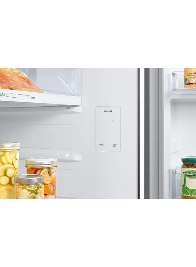Samsung - Double Door Refrigerator 11.1Cu.ft, Freezer 3.4Cu.ft, Digital Inverter 411 L RT42CG6420S9 Silver Inox - Image 1