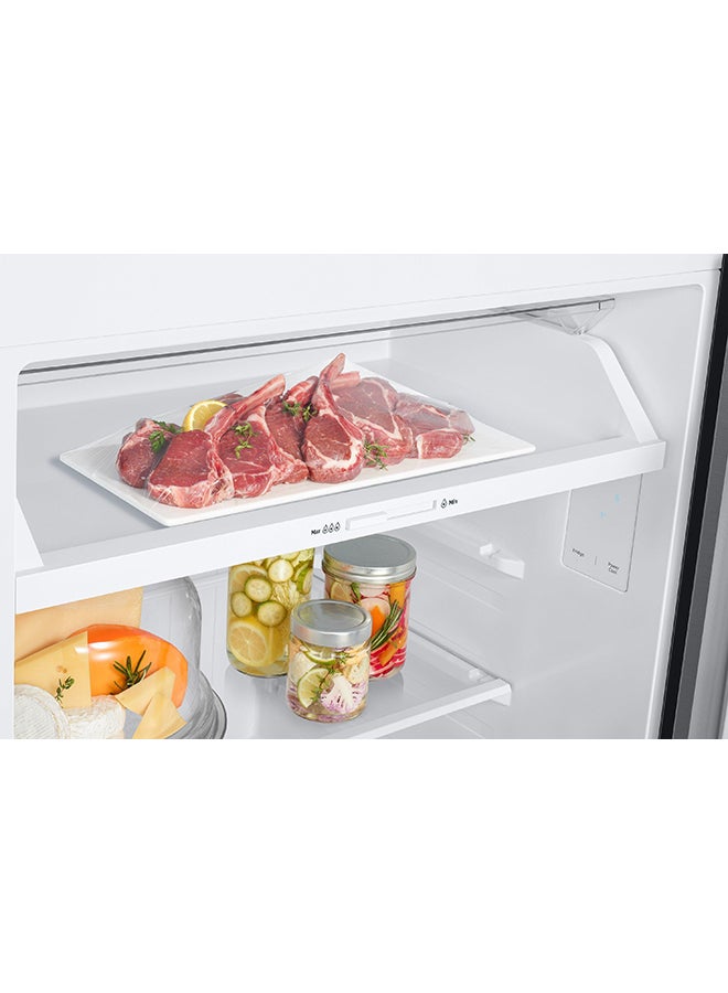Samsung - Double Door Refrigerator 11.1Cu.ft, Freezer 3.4Cu.ft, Digital Inverter 411 L RT42CG6420S9 Silver Inox - Image 1