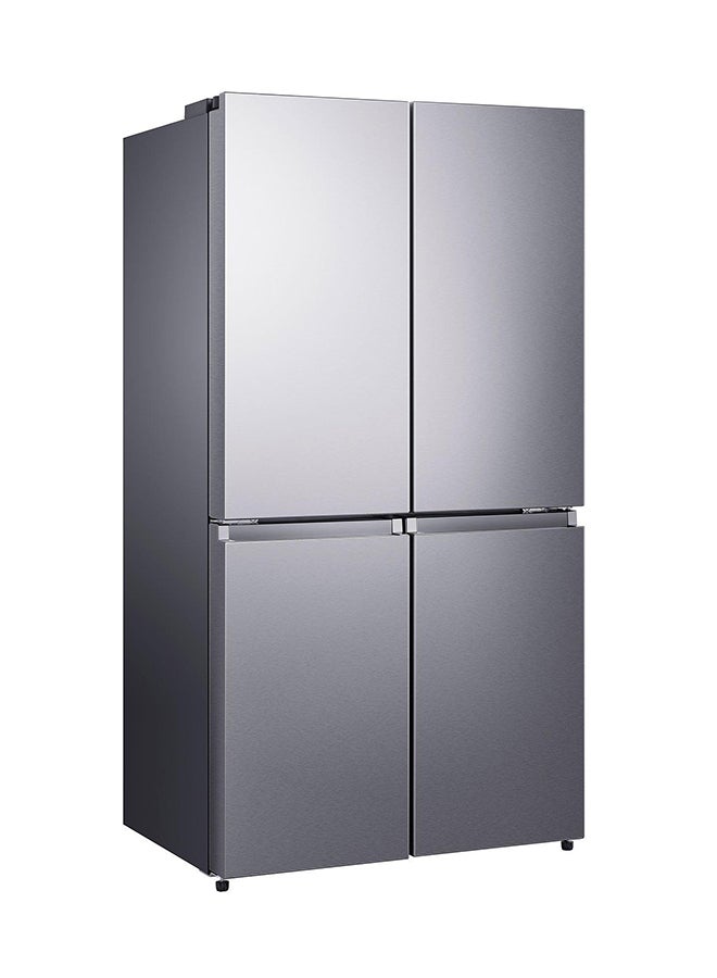 Hisense - Side By Side 4-Door Refrigerator 13.8Cu.ft, Freezer 6.7Cu.ft RQ72W2NR Silver - Image 1