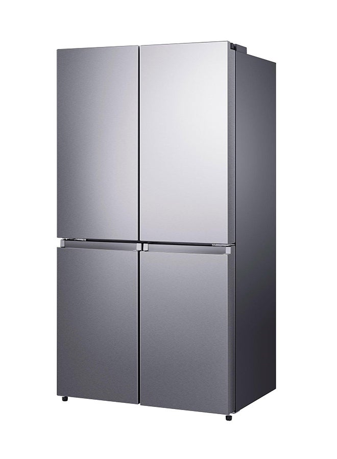 Hisense - Side By Side 4-Door Refrigerator 13.8Cu.ft, Freezer 6.7Cu.ft RQ72W2NR Silver - Image 1
