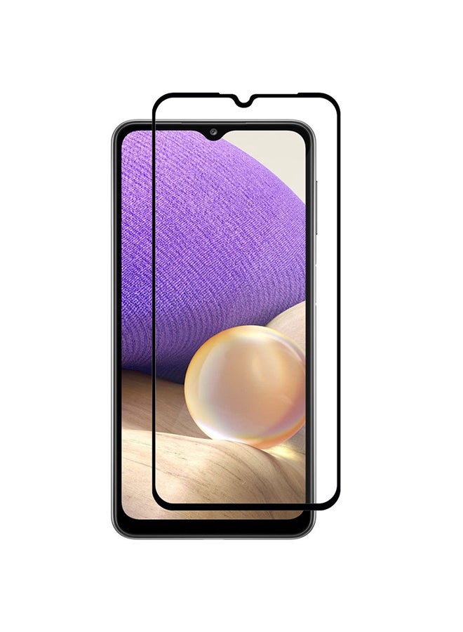 مارجون Samsung Galaxy A32 5G Screen Protector Tempered Glass Full Glue Back Black Side - Image 2
