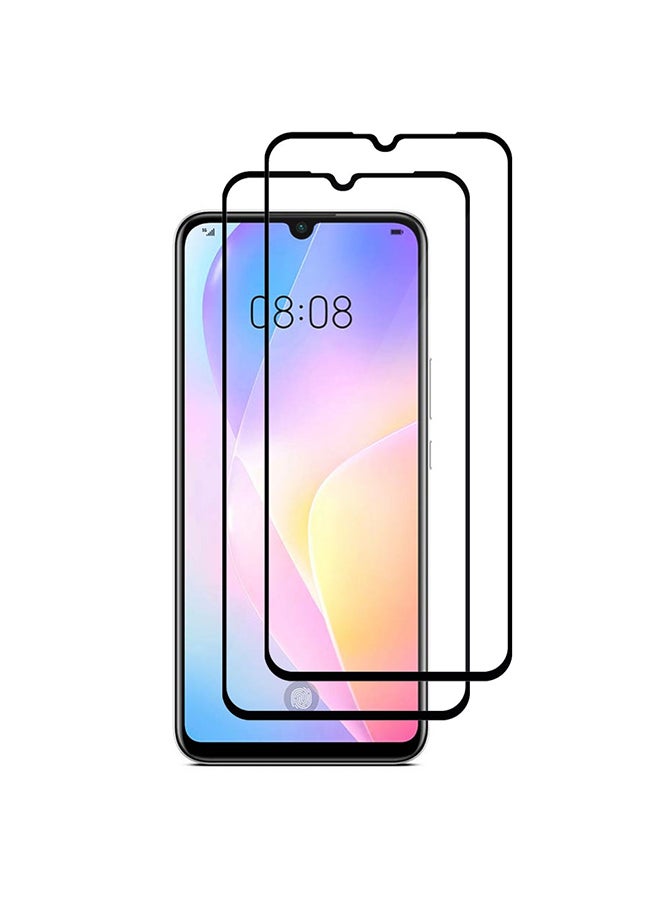 مارجون 2 Pack For Nova 8SE Screen Protector Tempered Glass Full Glue Back Black Side - Image 2