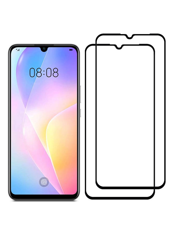 مارجون 2 Pack For Nova 8SE Screen Protector Tempered Glass Full Glue Back Black Side - Image 3