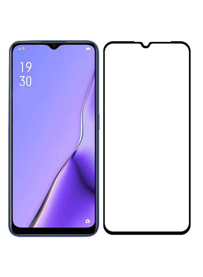 مارجون Oppo A11X Screen Protector Tempered Glass Full Glue Back Black Side - Image 3