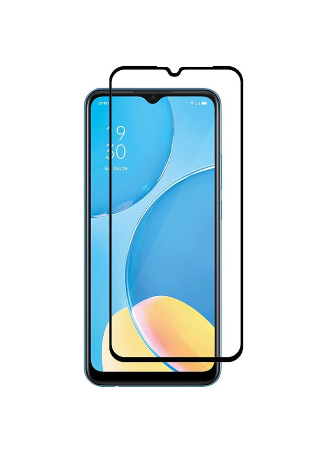 MARGOUN Oppo A15 Screen Protector Tempered Glass Full Glue Back Black Side - Image 2