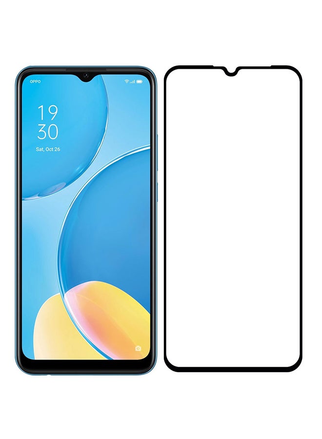 MARGOUN Oppo A15 Screen Protector Tempered Glass Full Glue Back Black Side - Image 3