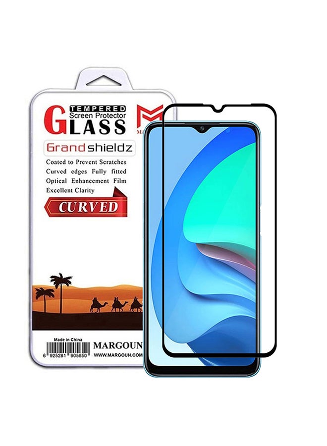 مارجون Oppo A56 5G Screen Protector Tempered Glass Full Glue Back Black Side  - Image 1