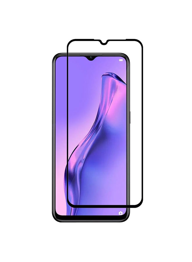 MARGOUN Oppo A8 Screen Protector Tempered Glass Full Glue Back Black Side - Image 2