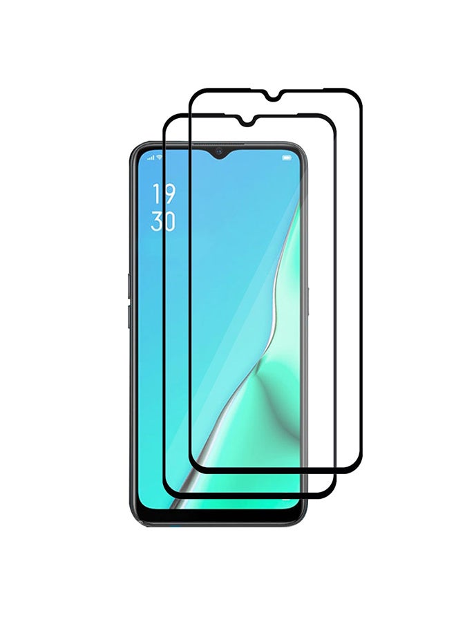 MARGOUN 2 Pack For Oppo A11 Screen Protector Tempered Glass Full Glue Back Side Black - Image 2