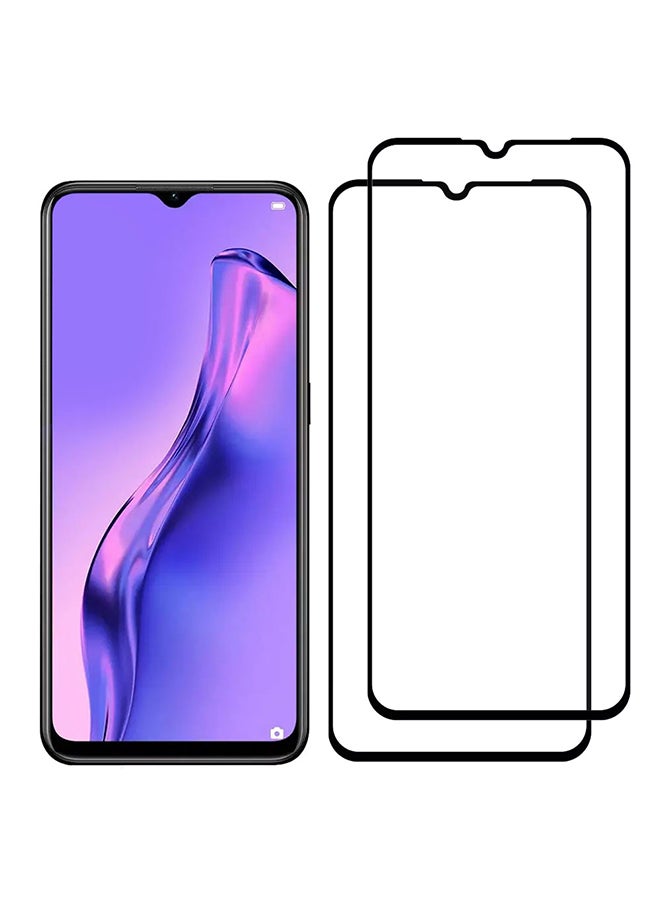 مارجون 2 Pack For Oppo A8 Screen Protector Tempered Glass Full Glue Back Side Black - Image 3