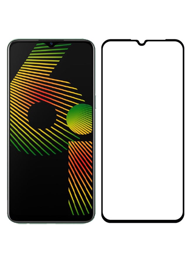 MARGOUN Realme 6i Screen Protector Tempered Glass Full Glue Back Black Side - Image 3