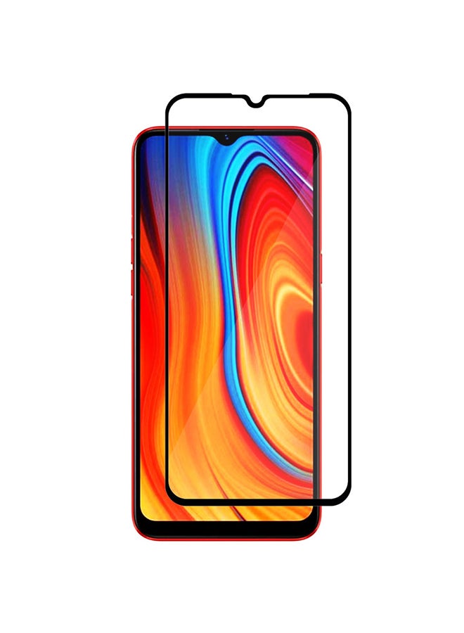 MARGOUN Realme C3 Screen Protector Tempered Glass Full Glue Back Black Side  - Image 2