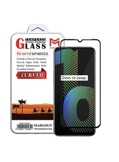 مارجون Realme Narzo 10 Screen Protector Tempered Glass Full Glue Back Black Side  - Image 1