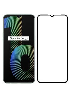 مارجون Realme Narzo 10 Screen Protector Tempered Glass Full Glue Back Black Side  - Image 3