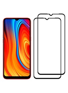 مارجون 2 Pack For Realme C3I Screen Protector Tempered Glass Full Glue Back Black Side  - Image 3