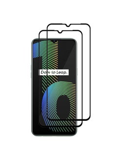 مارجون 2 Pack For Realme Narzo 10 Screen Protector Tempered Glass Full Glue Back Black Side  - Image 2