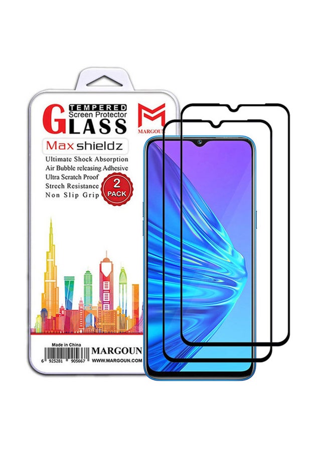 MARGOUN 2 Pack Of Realme5 Screen Protector Black Side - Image 1