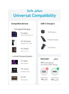 Anker USB-C To USB-C Cable 60W, 1.8 Meters, For Devices With USB-C Port, 322 Black  - Image 5