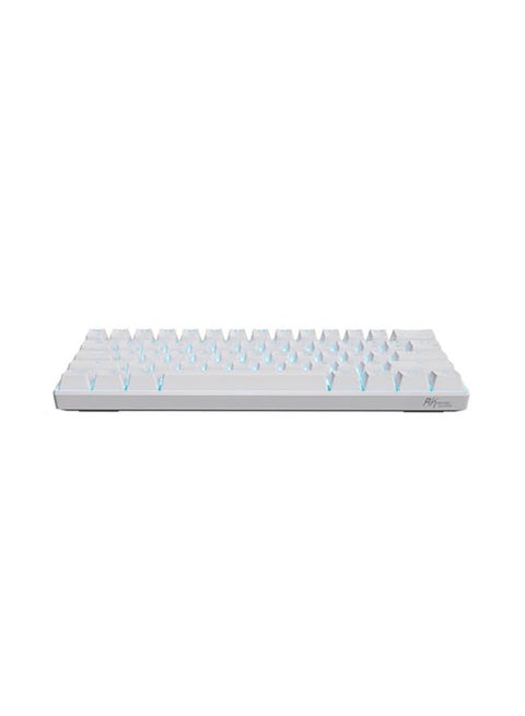 Royal Kludge Rk61 Tri-Mode Rgb 61 Keys Hot Swappable White Mechanical Keyboard - Blue Switch