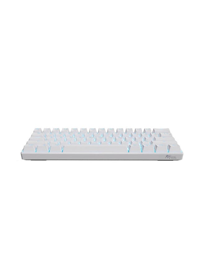 Royal Kludge - Royal Kludge Rk61 Tri-Mode Rgb 61 Keys Hot Swappable White Mechanical Keyboard - Blue Switch - Image 1