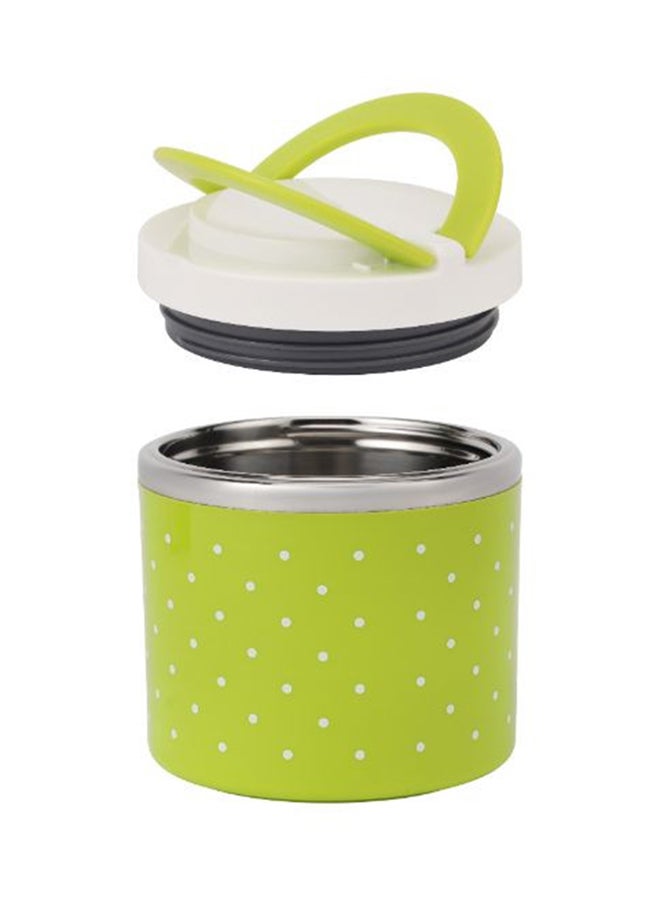 Royalford - Single Layer Lunch Box With Double Handle Green 630ml - Image 1