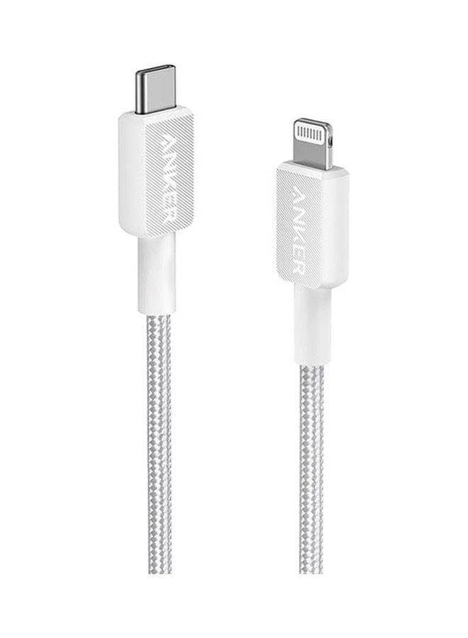 Anker - PD To Lightning Cable For Apple Devices, iPhones, iPads, 0.9 Meters, 322 USB-C To Lightning Cable White - Image 1