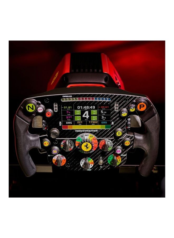 ثروستماستر عجلة سباق ثروستماستر T818 فيراري SF1000، دفع مباشر، عجلة سباق مع ردود فعل قوى لمحاكاة السباقات للكمبيوتر، مرخصة رسميًا من فيراري (الكمبيوتر) - Image 3
