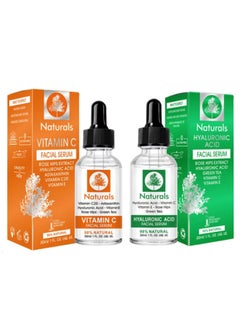 NATURALS Vitamin C-Facial Serum+ Hyaluronic Acid Serum 30ml  - Image 1