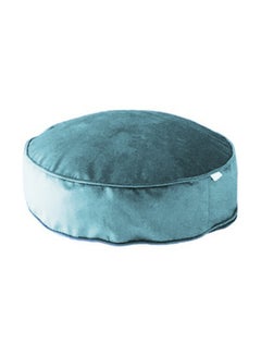 REGAL IN HOUSE Round Velvet Bean Bag Velvet Turquoise 60x20cm 