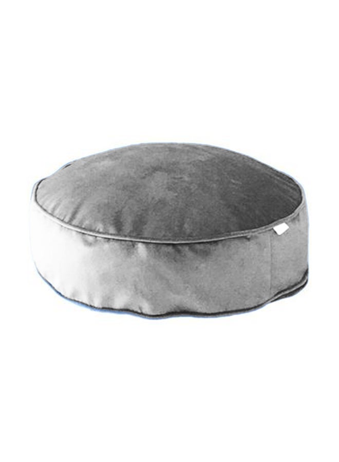 Round Velvet Bean Bag Velvet Grey 60x20cm - v1690978994/N37532879A_1