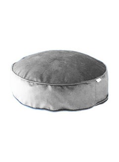 REGAL IN HOUSE Round Velvet Bean Bag Velvet Grey 60x20cm 