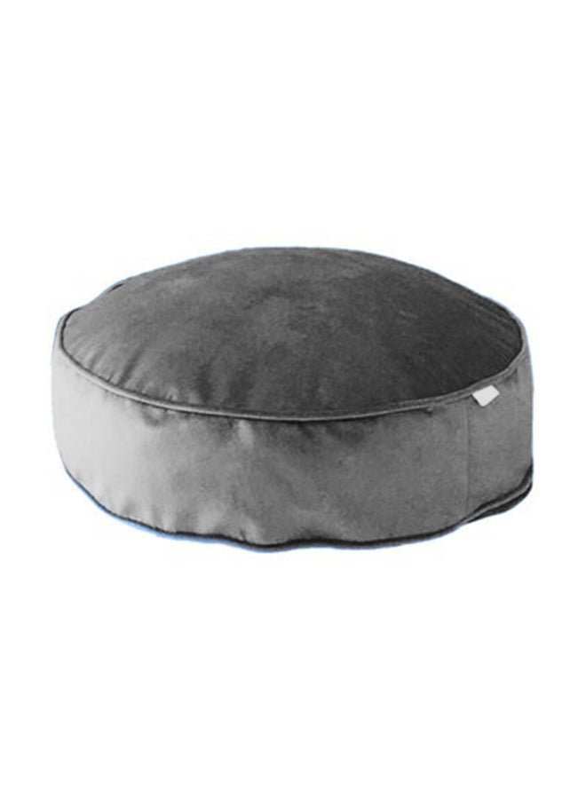 Round Velvet Bean Bag Velvet Dark Grey 60x20cm - v1690978995/N37532880A_1