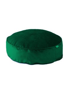 REGAL IN HOUSE Round Velvet Bean Bag Velvet Dark Green 60x20cm 
